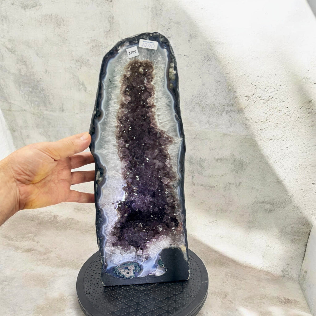 Geoda de amatista 12,4 kg. Munay Minerales Mallorca Munay Minerales Mallorca