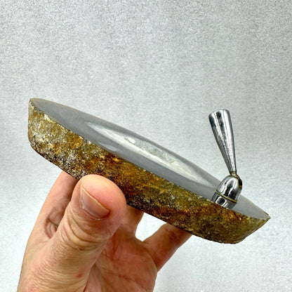 Ágata rodaja porta bolígrafo PRECIO REMATE! - Munay Minerales Palma de Mallorca Spain 