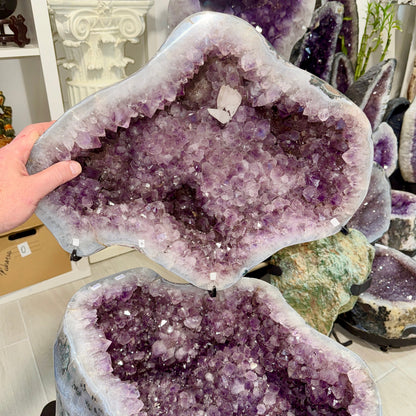 Geoda de amatista completa 76 kg. joyero gigante Munay Minerales Mallorca