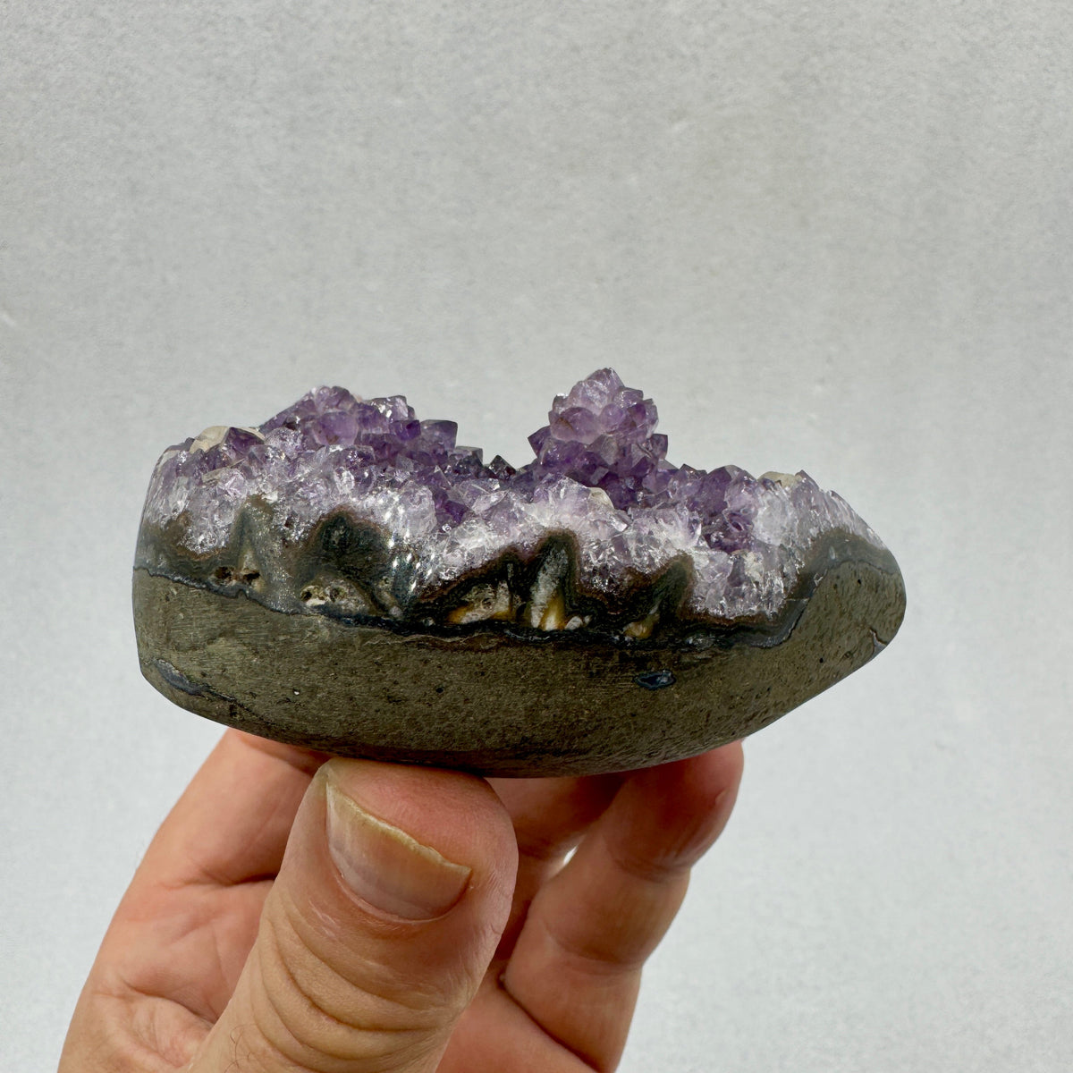 Drusa de amatista corazón Munay Minerales Mallorca Munay Minerales Mallorca