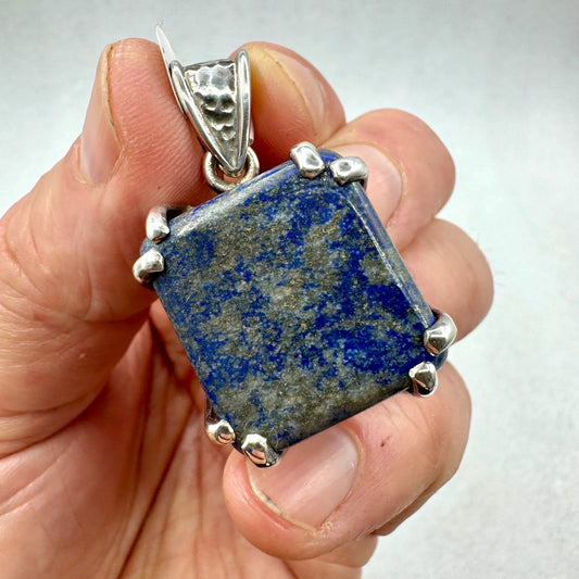 Lapislázuli colgante plata de ley - Munay Minerales Palma de Mallorca Spain 
