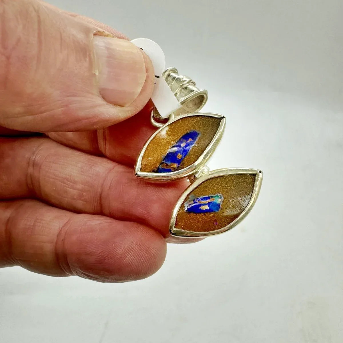 Ópalo boulder colgante en plata de ley - MUNAY MINERALES MALLORCA