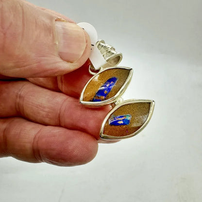 Ópalo boulder colgante en plata de ley - MUNAY MINERALES MALLORCA