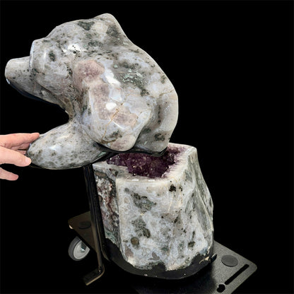 Geoda de amatista completa 76 kg. joyero gigante Munay Minerales Mallorca