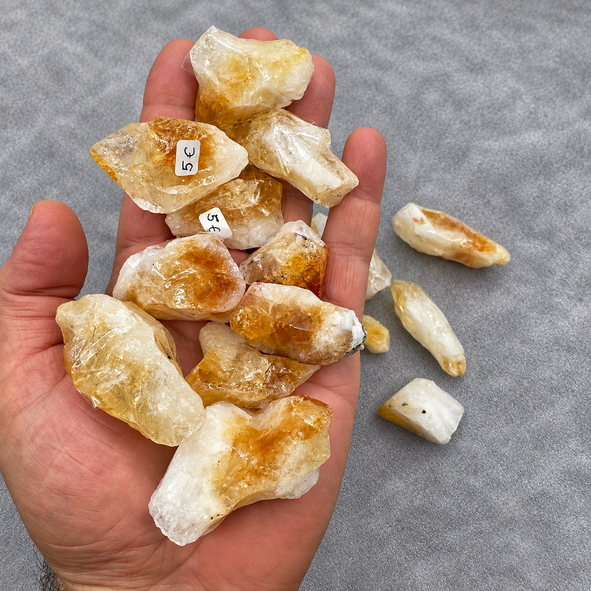 Puntas de citrino sin pulir Munay Minerales Mallorca