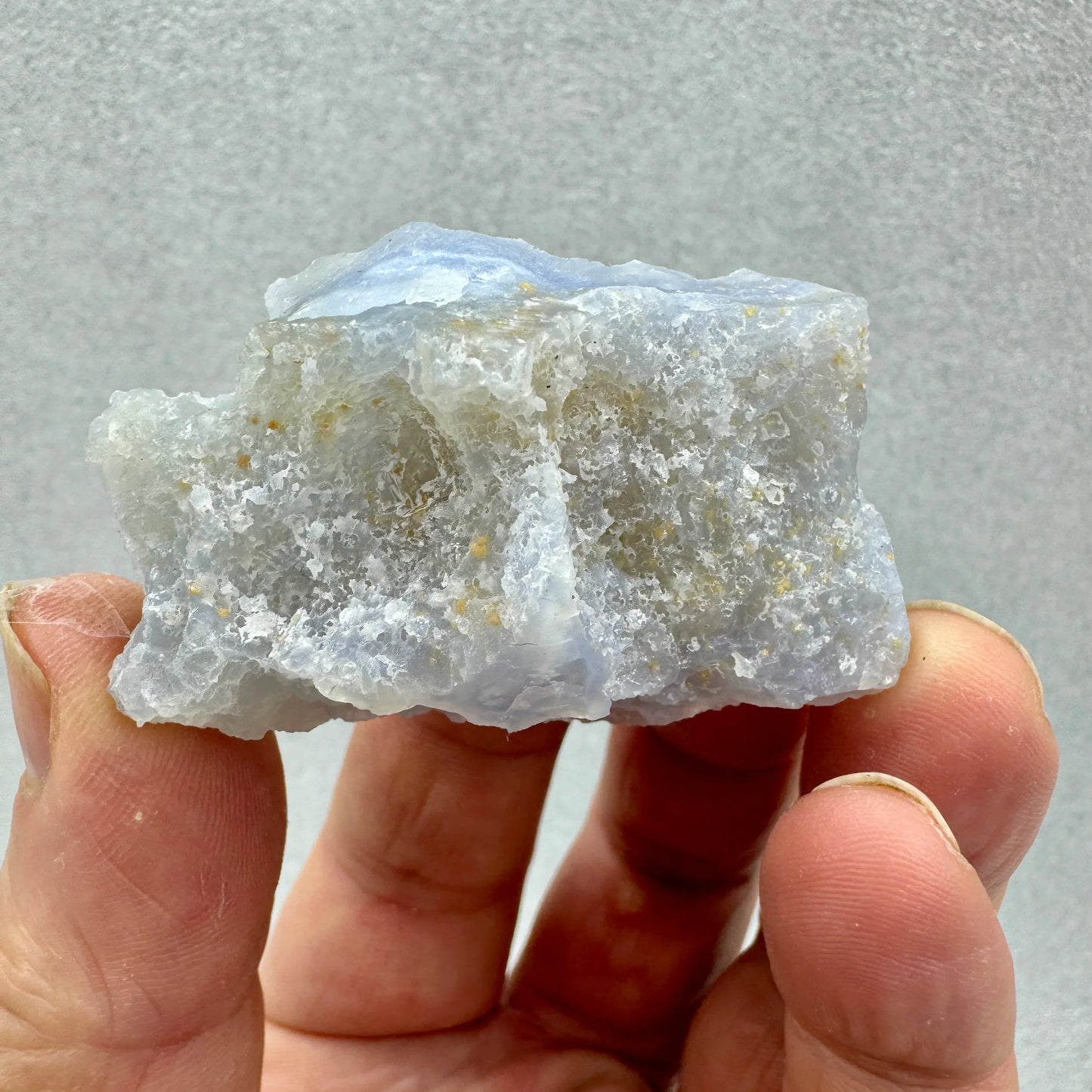 Ágata calcedonia banda azul en bruto - Munay Minerales Palma de Mallorca Spain 