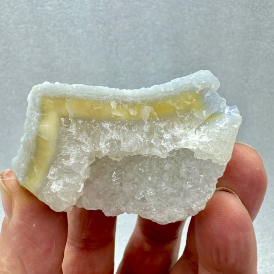 Ágata calcedonia banda azul en bruto - Munay Minerales Palma de Mallorca Spain 