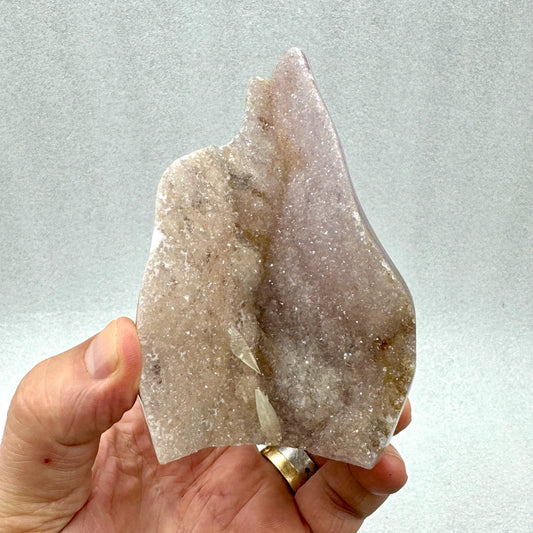 Ágata con calcitas diente de perro - MUNAY MINERALES MALLORCA