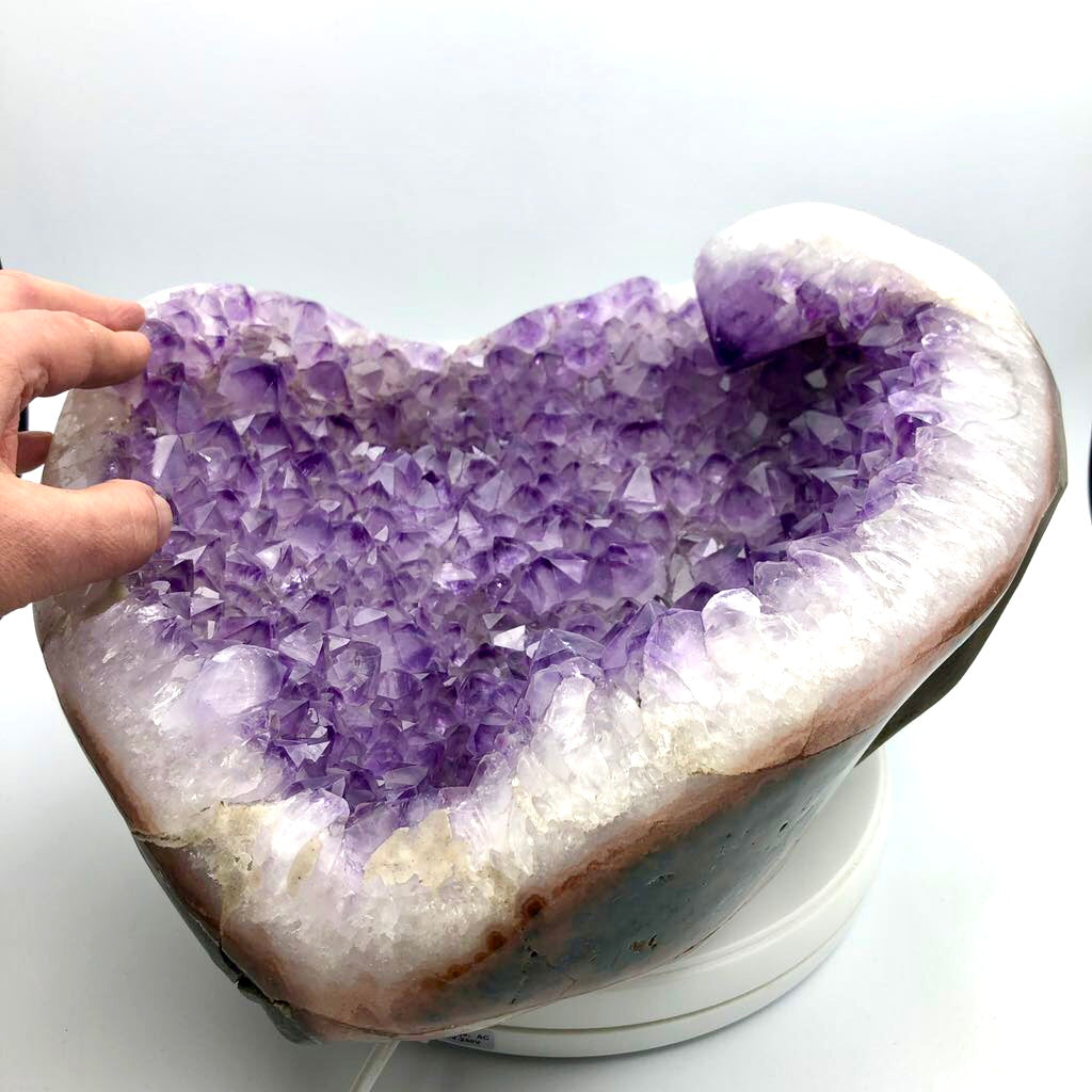 Drusa de amatista corazón 14 kg. Munay Minerales Mallorca