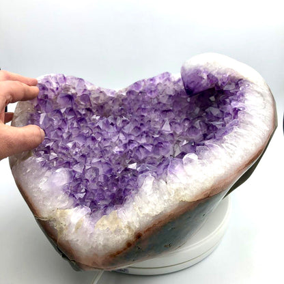 Drusa de amatista corazón 14 kg. Munay Minerales Mallorca