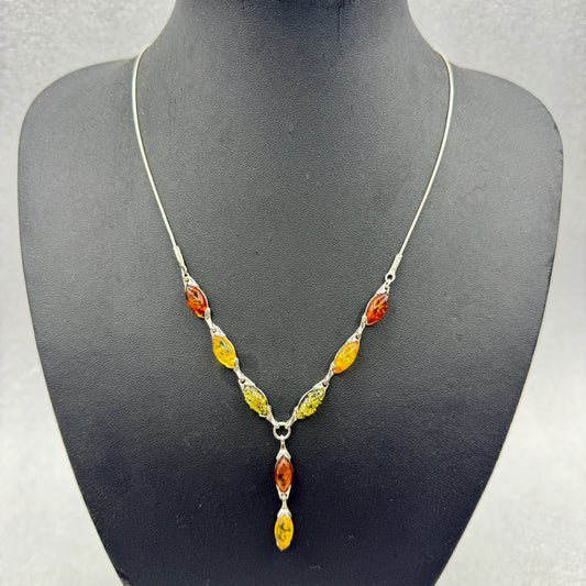 Colgante de ambar báltico en plata de ley - Munay Minerales Palma de Mallorca Spain 