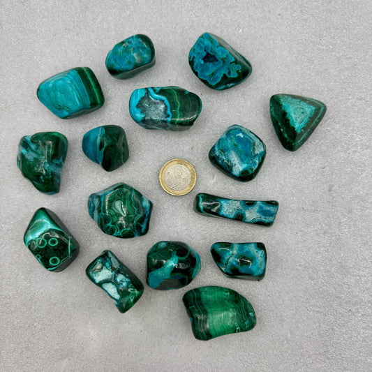 Crisocola rodado pulido - Munay Minerales Palma de Mallorca Spain 