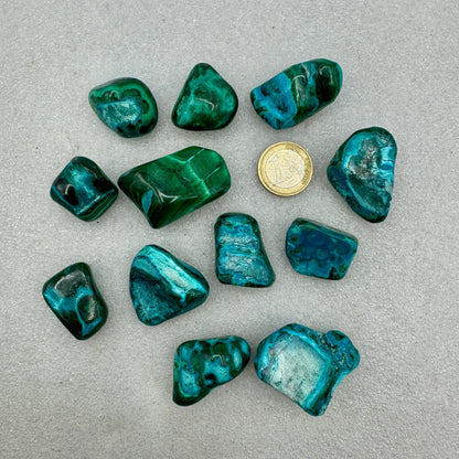 Crisocola rodado pulido - Munay Minerales Palma de Mallorca Spain 