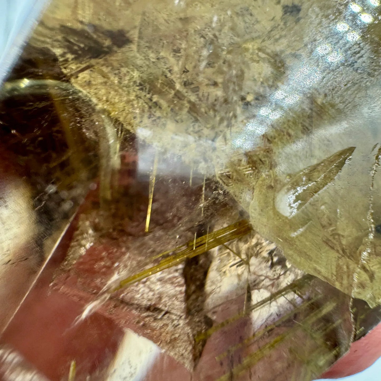 Cuarzo con rutilo sagenita y mica - Munay Minerales Palma de Mallorca Spain 