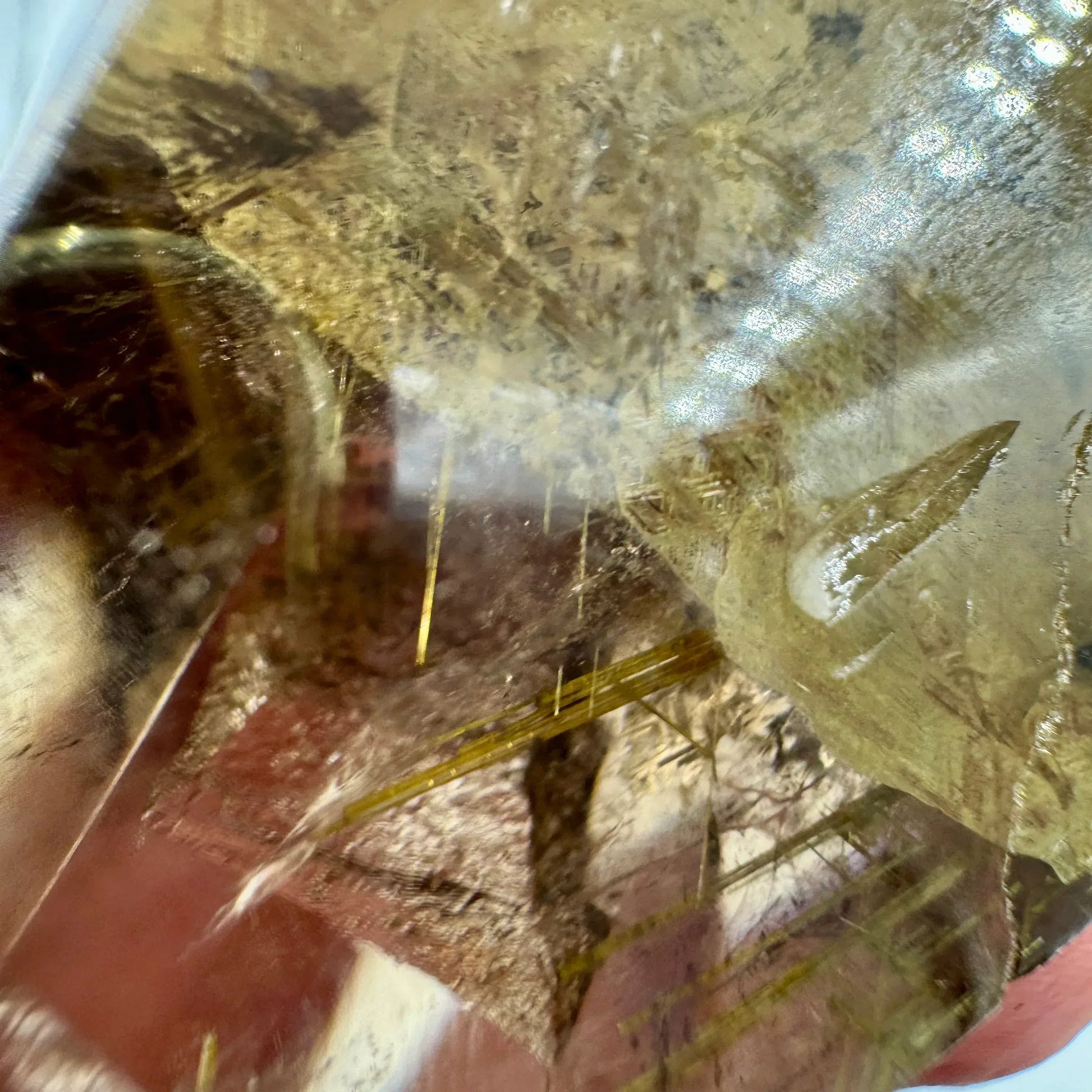 Cuarzo con rutilo sagenita y mica - Munay Minerales Palma de Mallorca Spain 