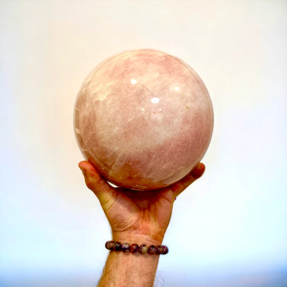 Cuarzo rosa esfera 20 cm. 11,4 kg. - MUNAY MINERALES MALLORCA