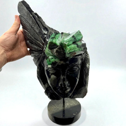 Esmeralda talla indígena 13,1 kg. - MUNAY MINERALES MALLORCA