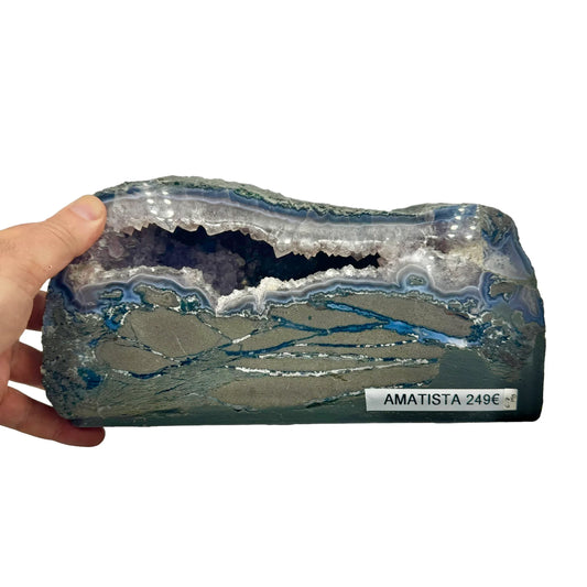 Geoda de amatista 6,7 kg. Munay Minerales Mallorca - MUNAY MINERALES MALLORCA