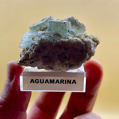 Aquamarine on matrix Munay Minerals Mallorca