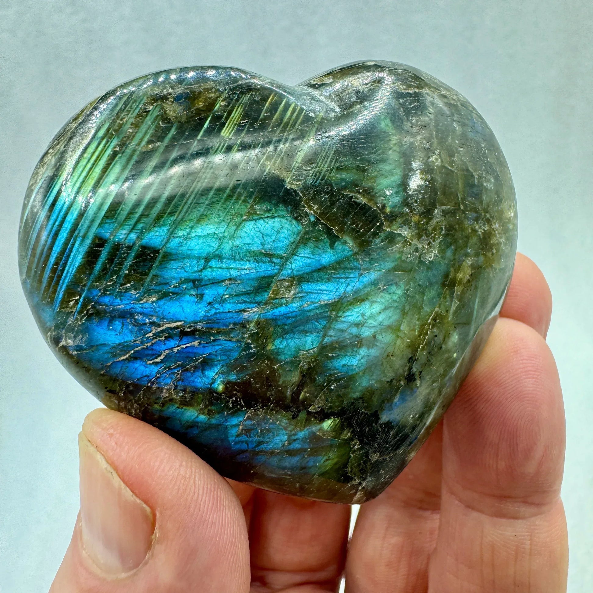 Labradorita corazón - Munay Minerales Palma de Mallorca Spain 