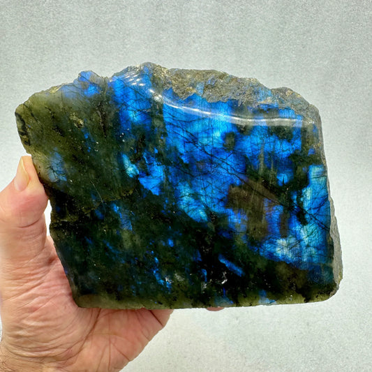 Labradorita semi pulida 1,3 kg. - Munay Minerales Palma de Mallorca Spain 