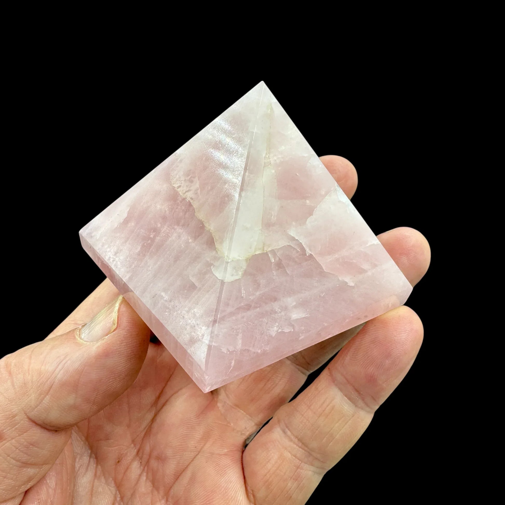 Pirámide de cuarzo rosa - MUNAY MINERALES MALLORCA