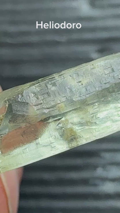 Berilo var. Heliodoro de Ucrania Munay Minerales Mallorca