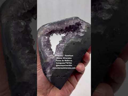 Geoda capilla rodaja de amatista 1,1 kg.