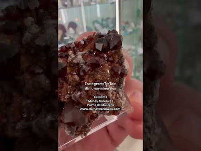 Garnets on matrix Munay Minerals Mallorca