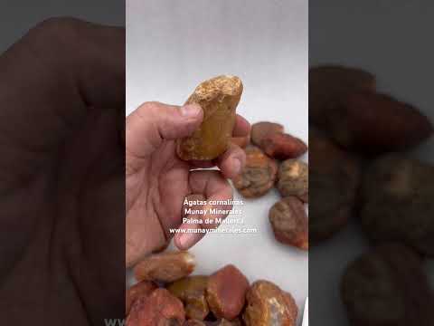 Ágata cornalina en bruto - Munay Minerales Palma de Mallorca Spain 