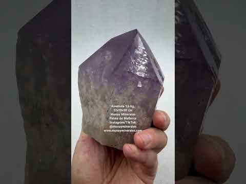 Punta de amatista 1,6 kg. Amethyst - Munay Minerales Palma de Mallorca Spain 