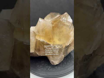Elestial Citrine cluster Natural Citrine 4.8 kg. with black tourmaline