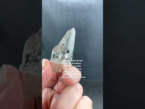 Colgante de cuarzo himalaya plata de ley - Munay Minerales Palma de Mallorca Spain 