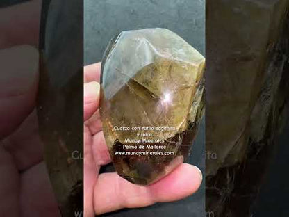 Cuarzo con rutilo sagenita y mica