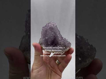 Drusa de amatista estalactita Flores del Alma Ojos del Espíritu