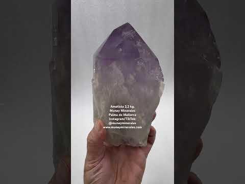 Punta de amatista 2,2 kg. Amethyst - Munay Minerales Palma de Mallorca Spain 