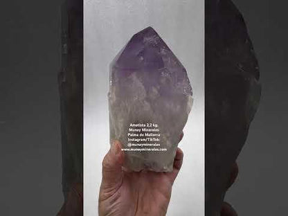 Punta de amatista 2,2 kg. Amethyst - Munay Minerales Palma de Mallorca Spain 