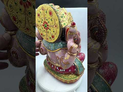 Ganesha 5 cabezas 14 kg. Cuarzo rosa