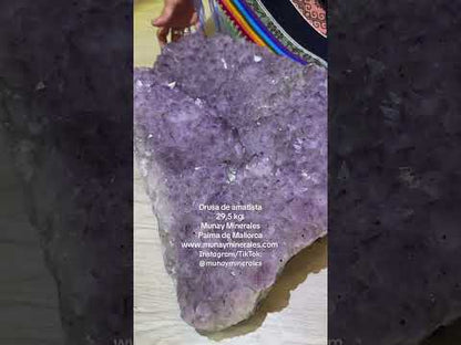 Amethyst druse, 29.5 kg. Munay Minerals, Mallorca