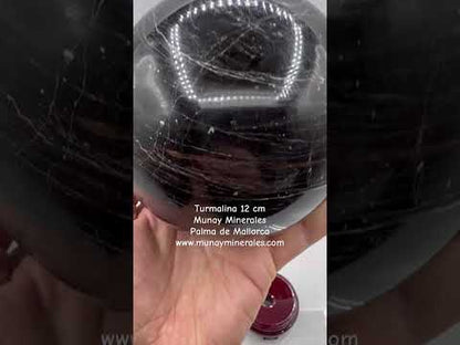 Turmalina negra esfera con hematita 12 cm.