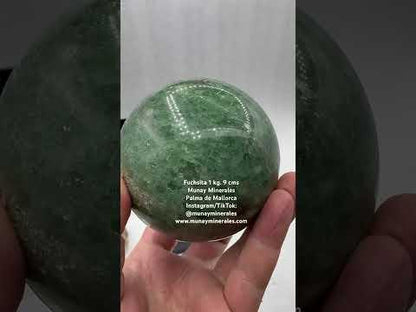Fuchsita Fucsita esfera 1 kg. 9 cm. - Munay Minerales Palma de Mallorca Spain 