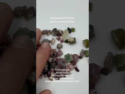 Turmalina multicolor lote Munay Minerales Mallorca