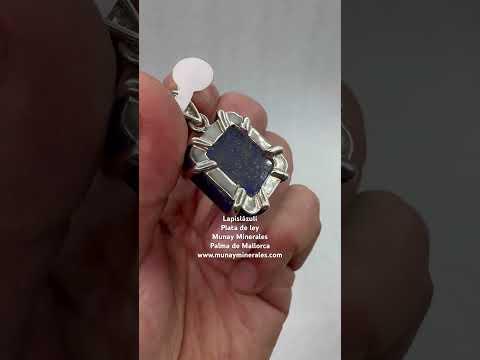 Lapislázuli colgante plata de ley - Munay Minerales Palma de Mallorca Spain 
