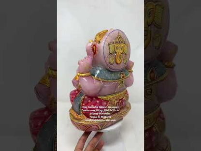 Dios Ganesha Ganesh Ganapati 10 kg. cuarzo rosa
