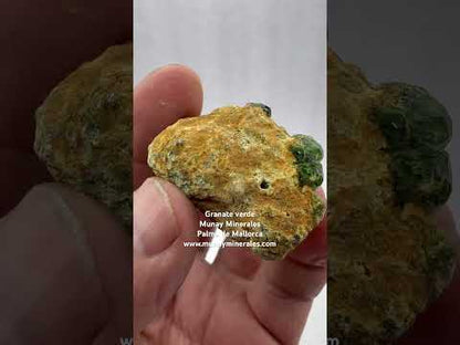 Grupo granate verde demantoide en matriz