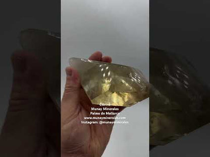 Citrino natural pulido Munay Minerales Mallorca