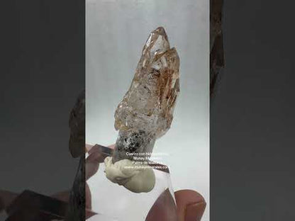 Cuarzo cetro hidrocarburos fluorescente