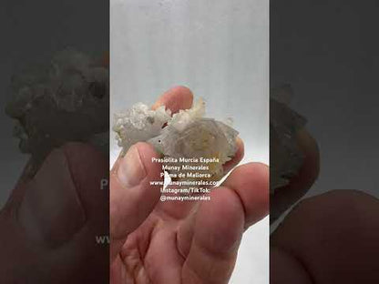 Prasiolita cuarzo verde natural de Murcia España