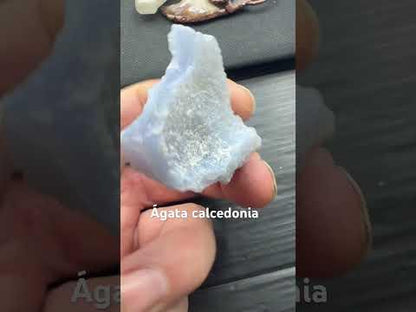 Ágata calcedonia banda azul en bruto - Munay Minerales Palma de Mallorca Spain 