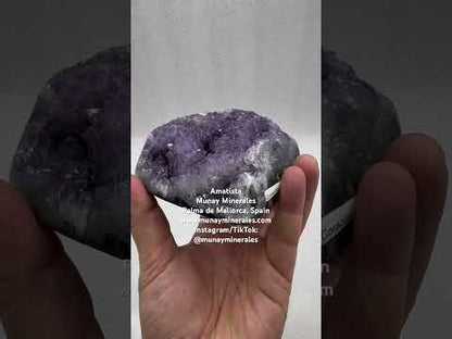 Drusa de amatista corazón